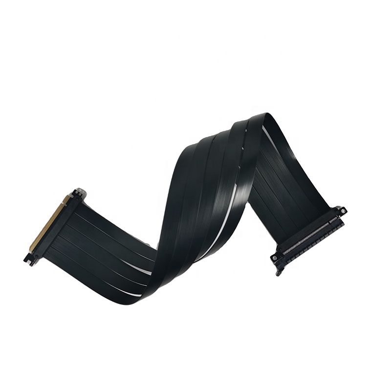 Pcie 4.0 X16 Riser Cable 90 Degree - Le plus récent câble graphique Flexible