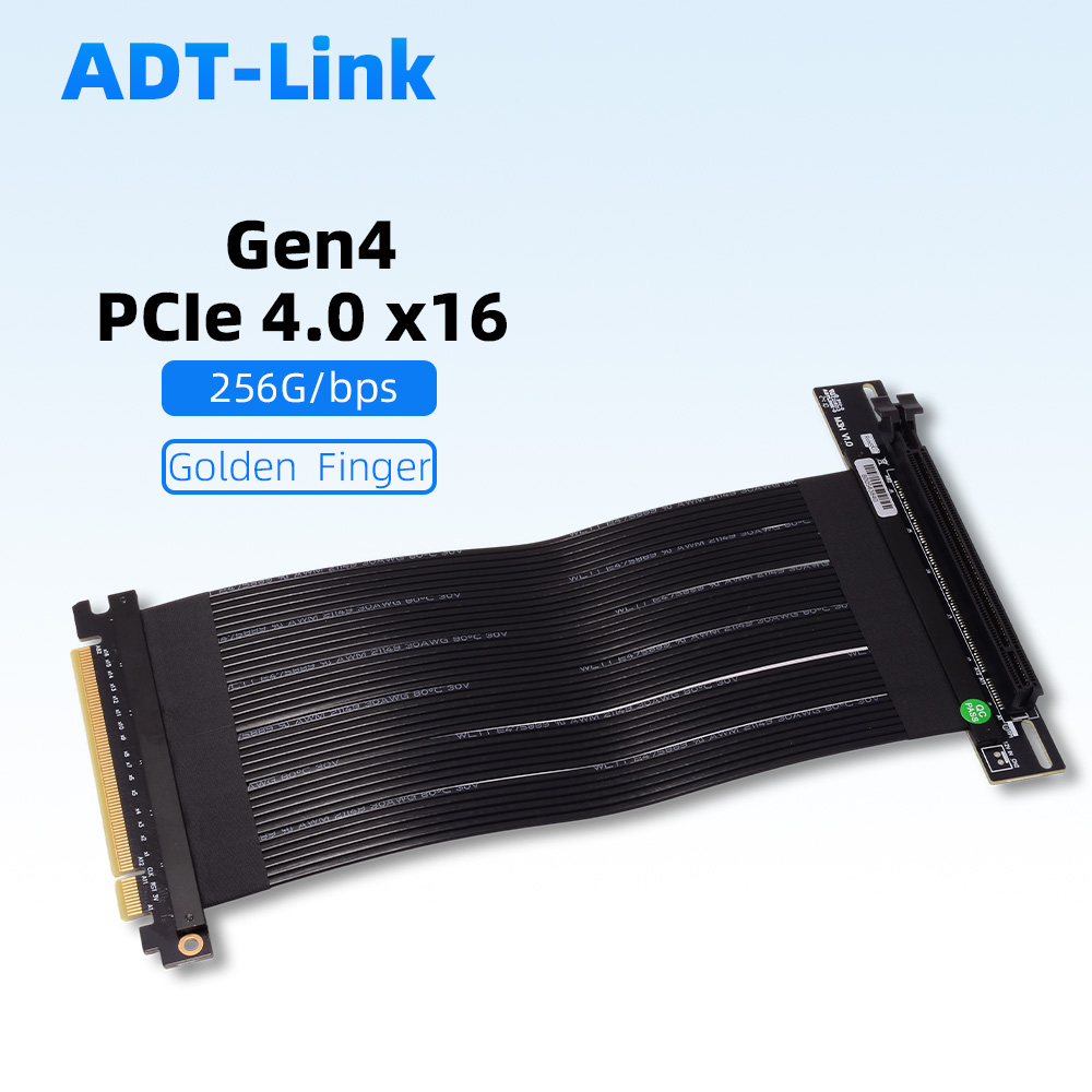 Câble adaptateur Riser argent  - Pcie 4.0 X16 Riser Cable 90 Degree avis et prix
