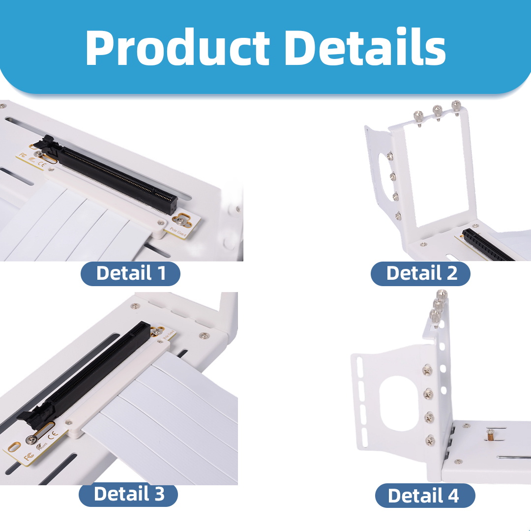 Câble d'extension de carte gra - Pcie 4.0 X16 Riser Cable 90 Degree avis et prix