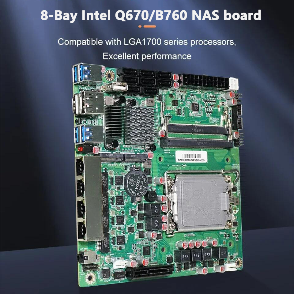 Carte mère NAS Topton Q670 B76 - Lga 1700 Ddr5 Itx Motherboard avis et prix