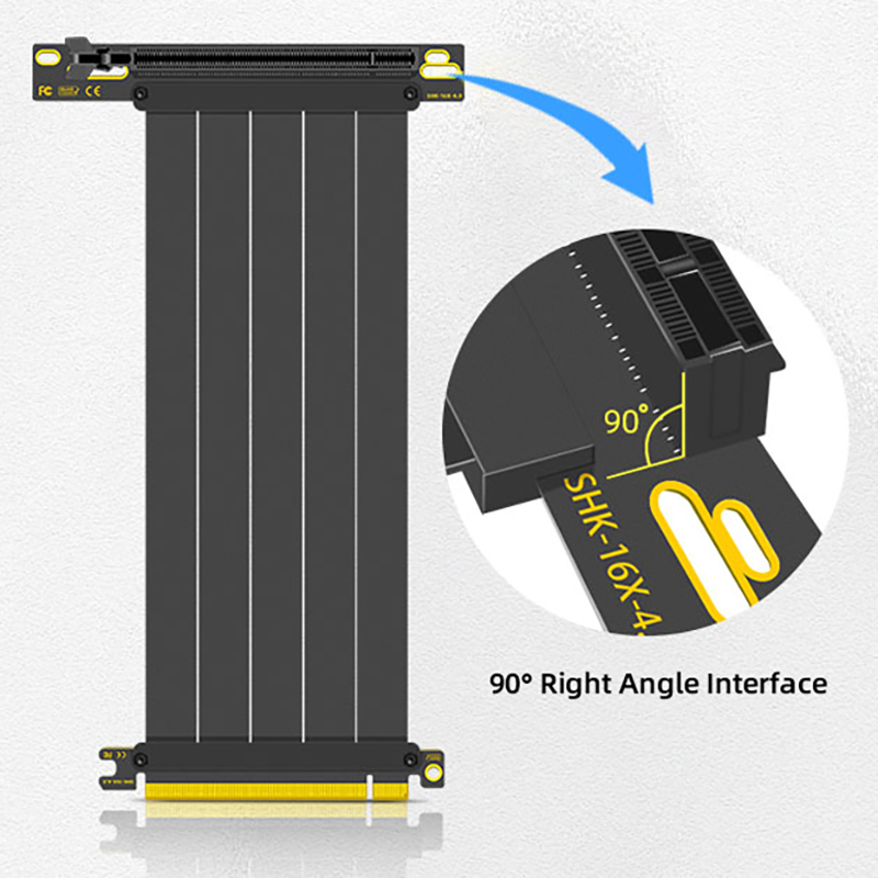 TEUCER PCI-E 4.0 X16 Câble Ris - Pcie 4.0 X16 Riser Cable 90 Degree avis et prix