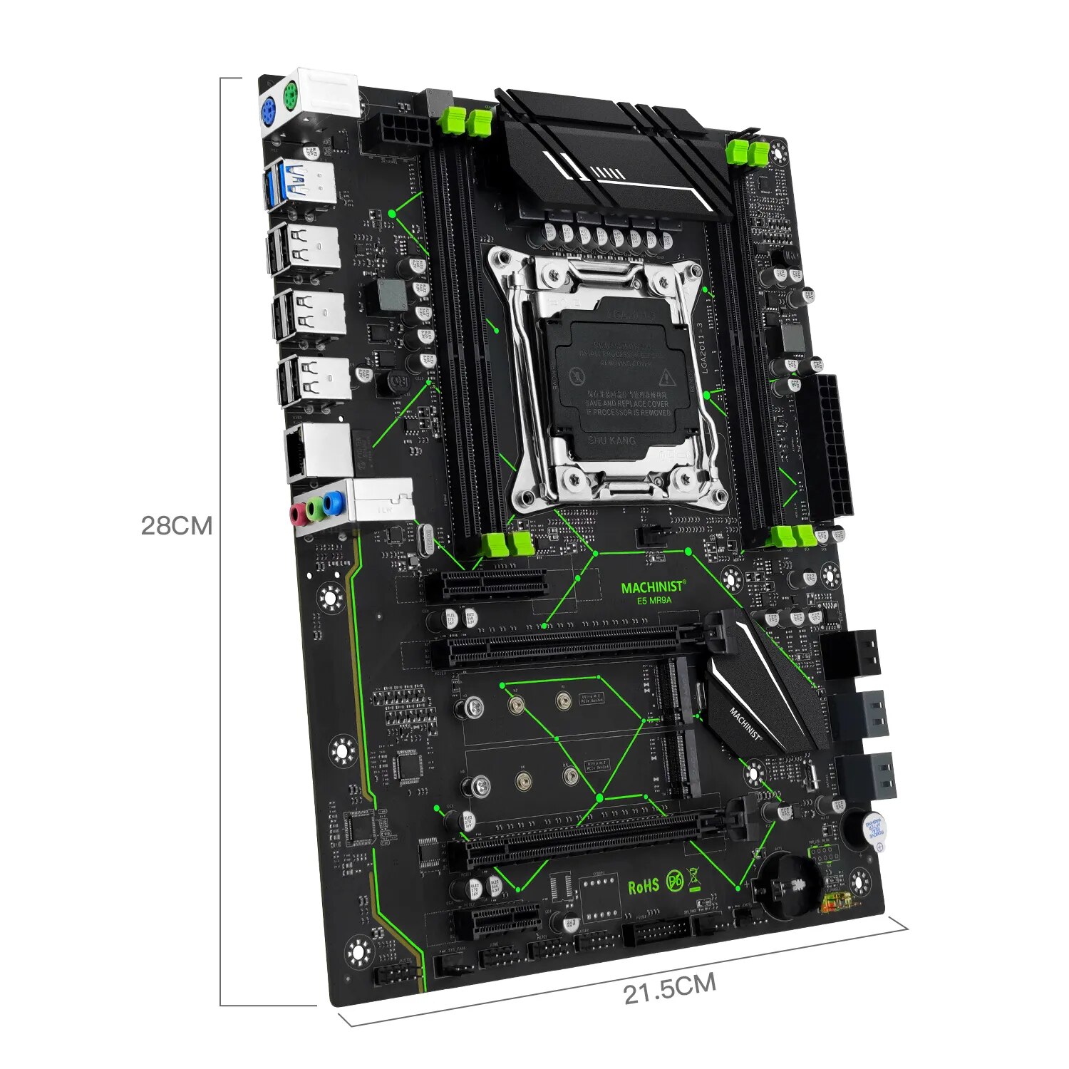 MACHINIST E5 MR9A V1.0 X99 car - X99 Dual Cpu Motherboard Combo avis et prix
